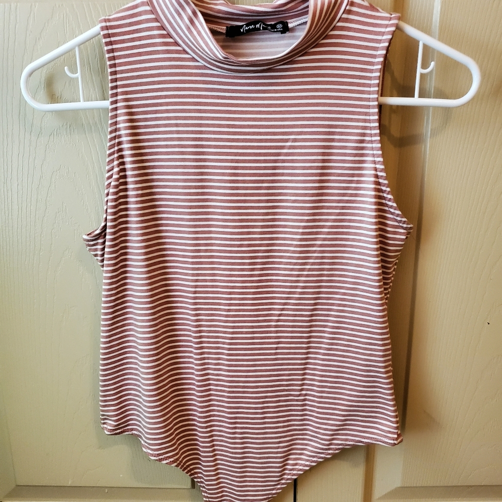 Striped bodysuit